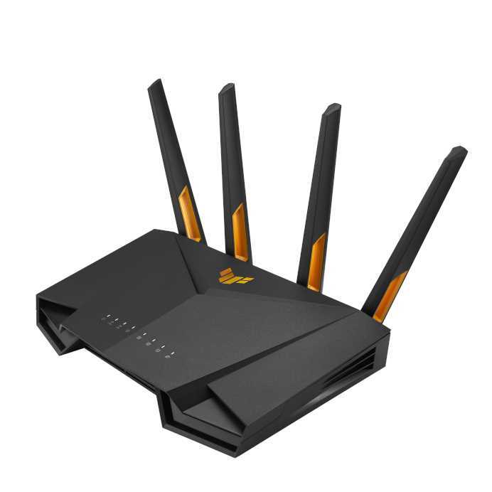 Asus Tuf Gaming Ax3000 V2 Wireless Router Gigabit Ethernet Dual-Band (2.4 Ghz / 5 Ghz) Black  Orange