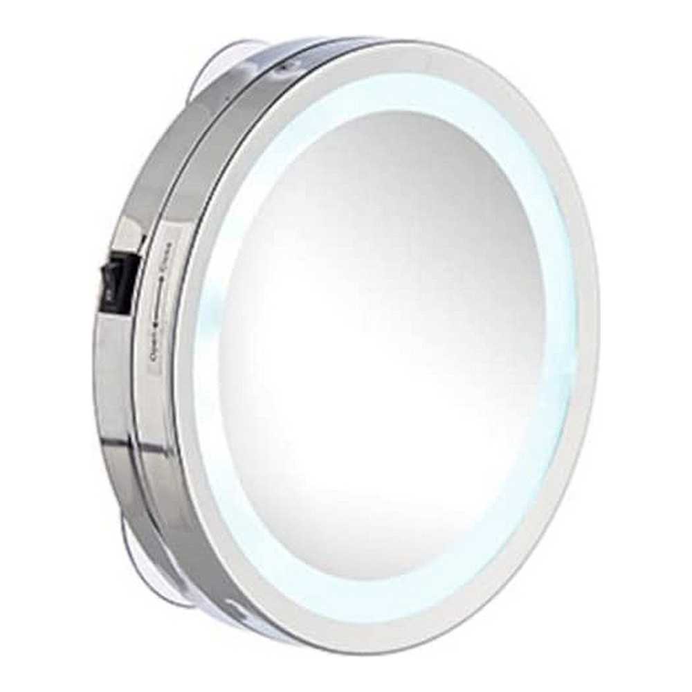 Espelho de Aumento com LED Prata (16,5 x 4 x 16,5.
