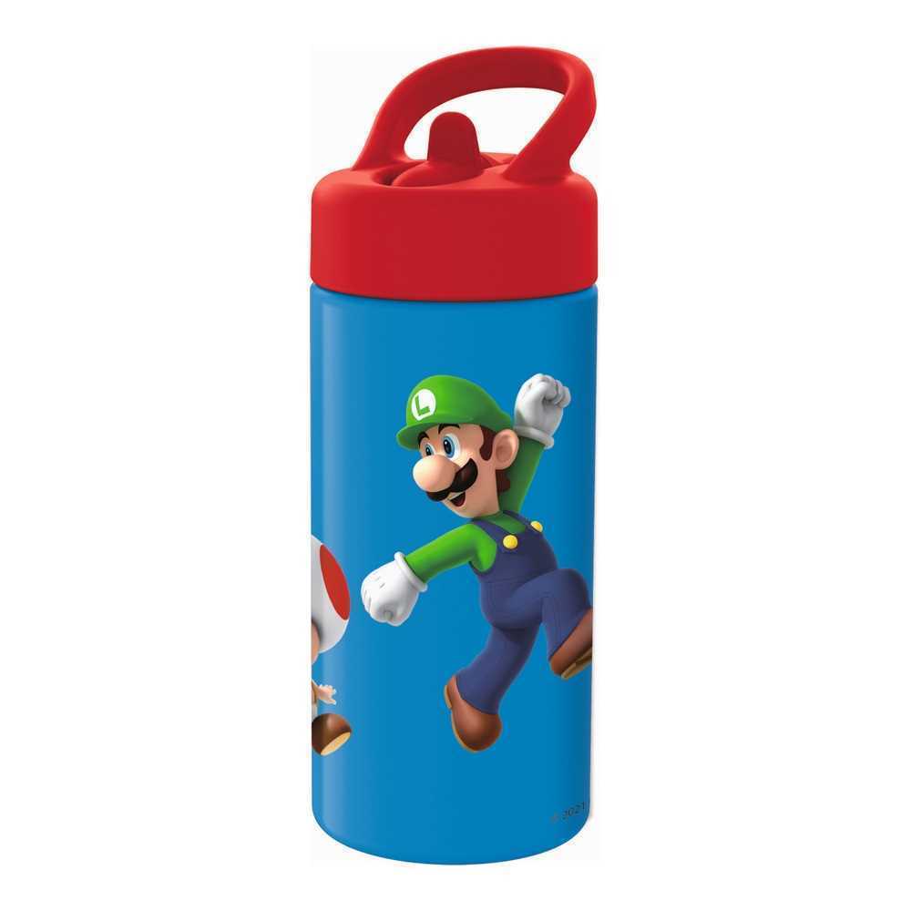 Super Mario Red Blue (410 Ml) Botella de Agua