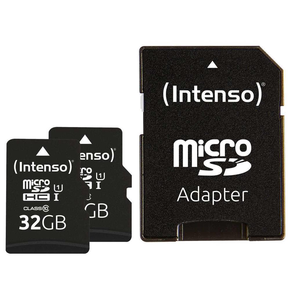 Cartão de Memória Micro Sd com Adaptador Intenso 32 Gb X 2 