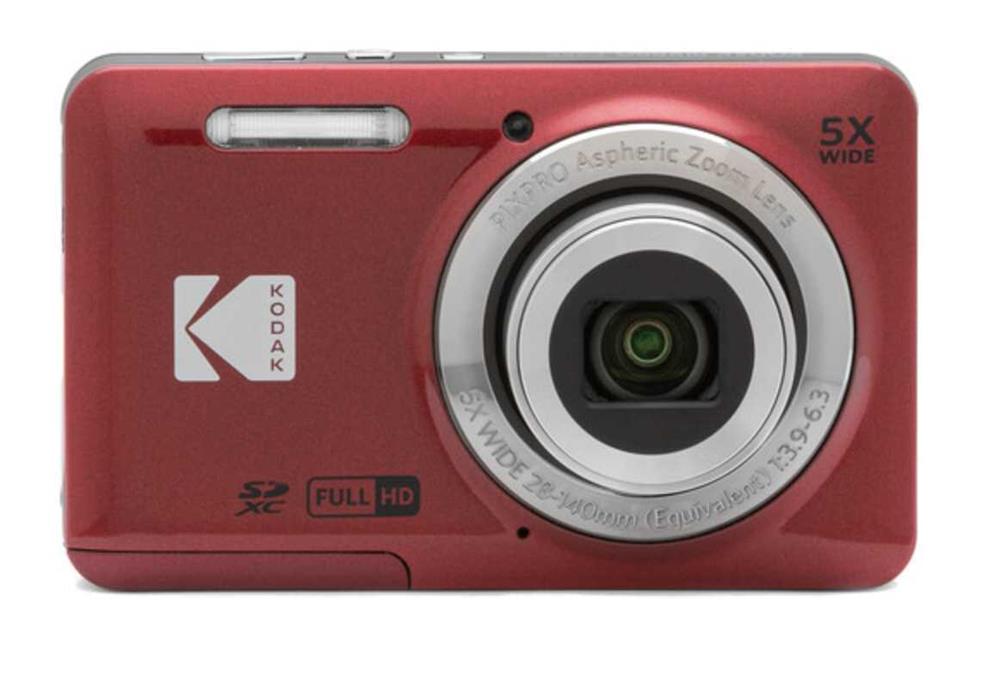 Cámara Digital Kodak Pixpro Fz55/ 16mp/ Zoom Óptico 5x/ Roja