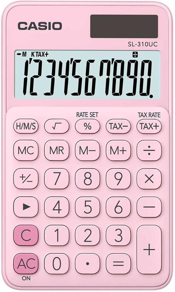 Calculadora Casio Sl-310uc-Pk Cor de Rosa Plástico 