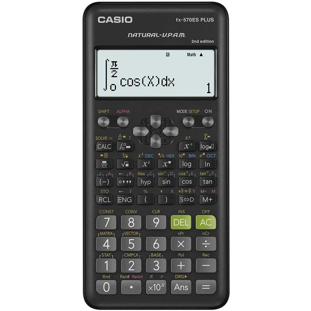 Calculadora Científica Casio FX-570 ES Plus Cinze.