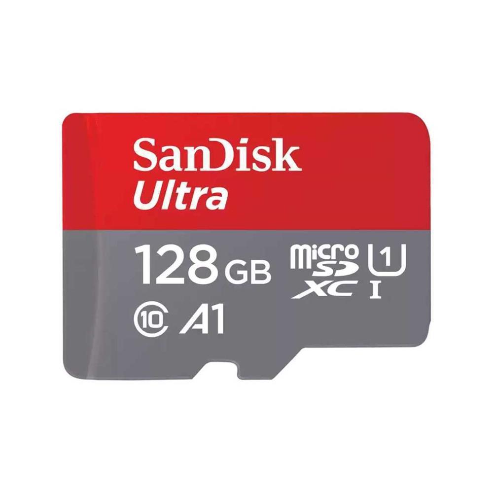Sd Microsd Card 128gb Sandisk Ultra Class 10 Inkl. Adapter