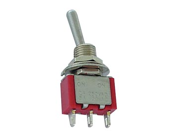 Vertical Toggle Switch Spdt (On)-Off-(On)
