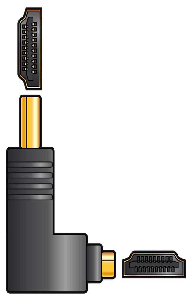 Adaptor Hdmi Ra Plug - Hdmi Socket