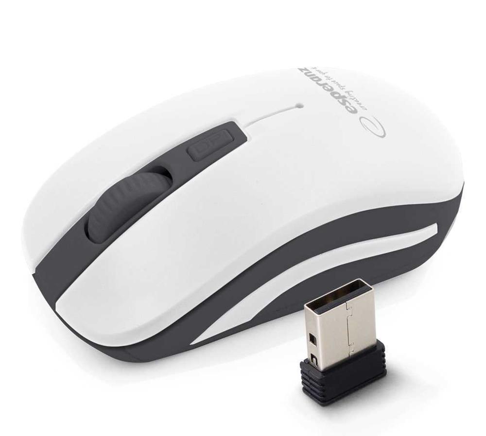 Esperanza Wireless 2.4ghz Optical Mouse 4d Usb Uranus White/Grey