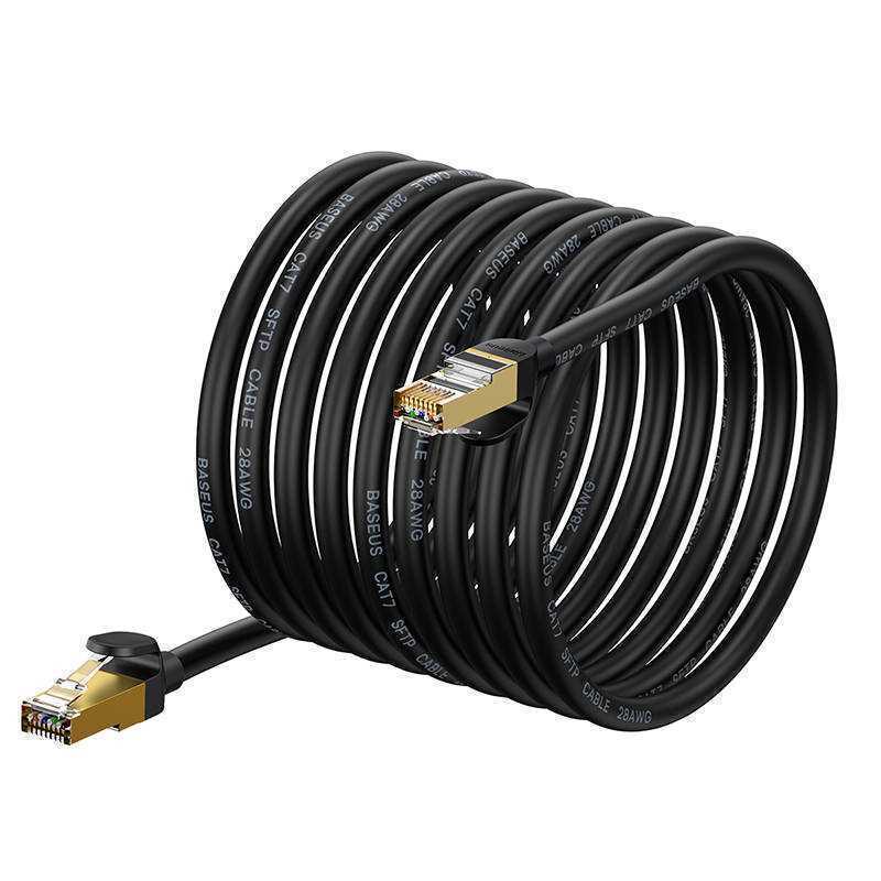 Network Cable Baseus Ethernet Rj45, 10gbps, 15m (Black)