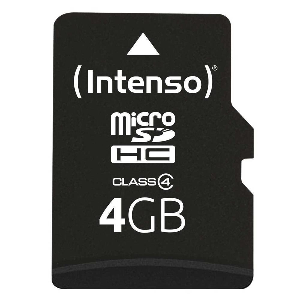 Sd Microsd Card  4gb Intenso Inkl. Sd Adapter