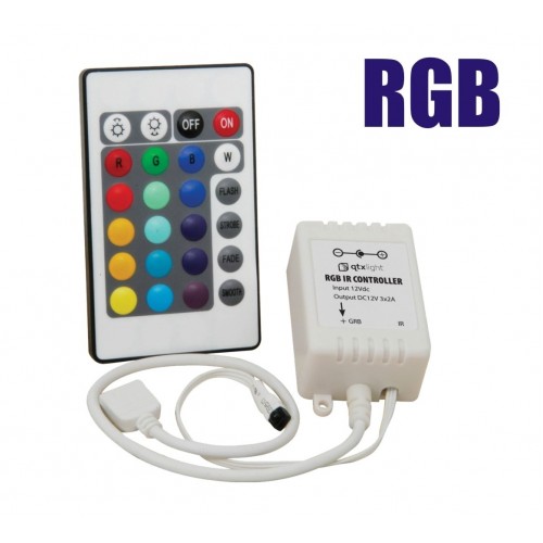 Controlador LED RGB Con Control Remoto
