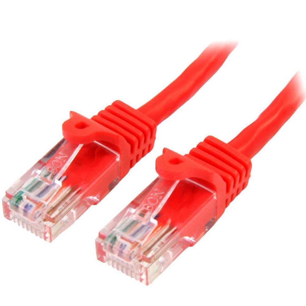 Startech.Com 1m Red Cat5e / Cat 5 Snagless Patch Cable - Patch Cable - 1 M - Red