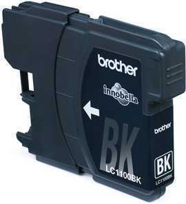 Brother Ink Cart. Lc-1100bkbp2dr Twin Pack F?r Dcp-185/385/395/585/6690/ J715/Mfc-490/790/795/990/54