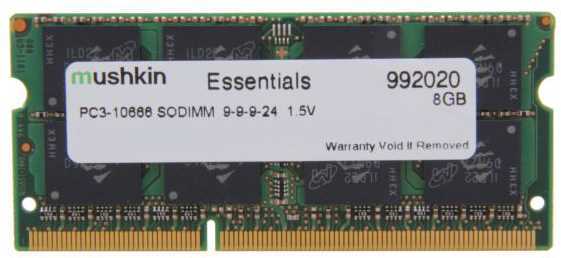 MUSHKIN SO-DIMM 8GB DDR3 ESSENTIALS MÓDULO DE MEM.
