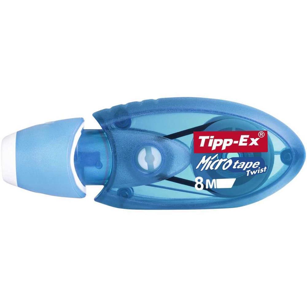 Fita Corretora Tipp-Ex Micro Tape Twist Azul Plástico (10 Peças) (10 Unidades) 