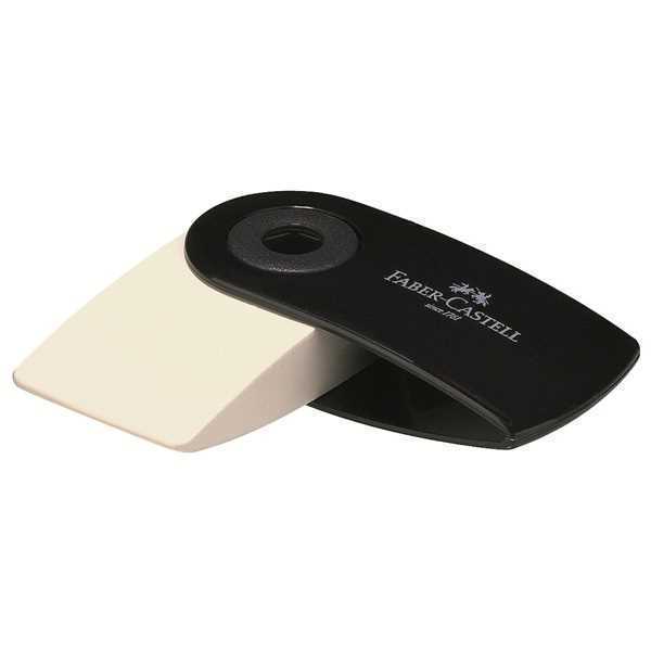 Borracha Faber-Castell Sleeve Mini Capa Preto (24 Unidades) 