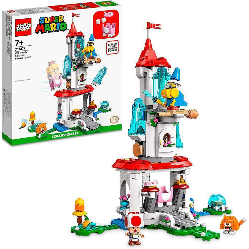 Jogo de Construção Lego 71407 Super Mario The Frozen Tower And Peach Cat Costume 