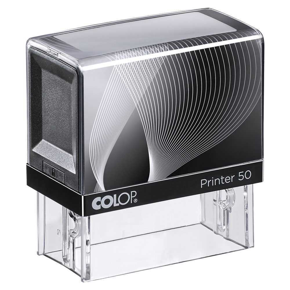 Carimbo Colop Printer 50 Preto 30 X 69 Mm 