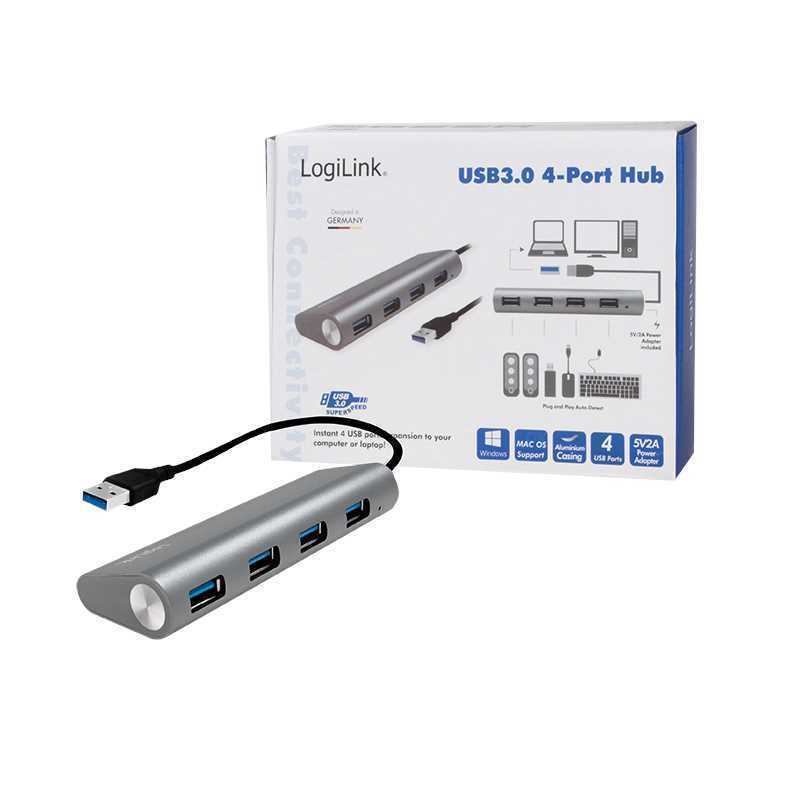 Logilink Ua0307 Hub de Interface Usb 3.2 Gen 1 (3.