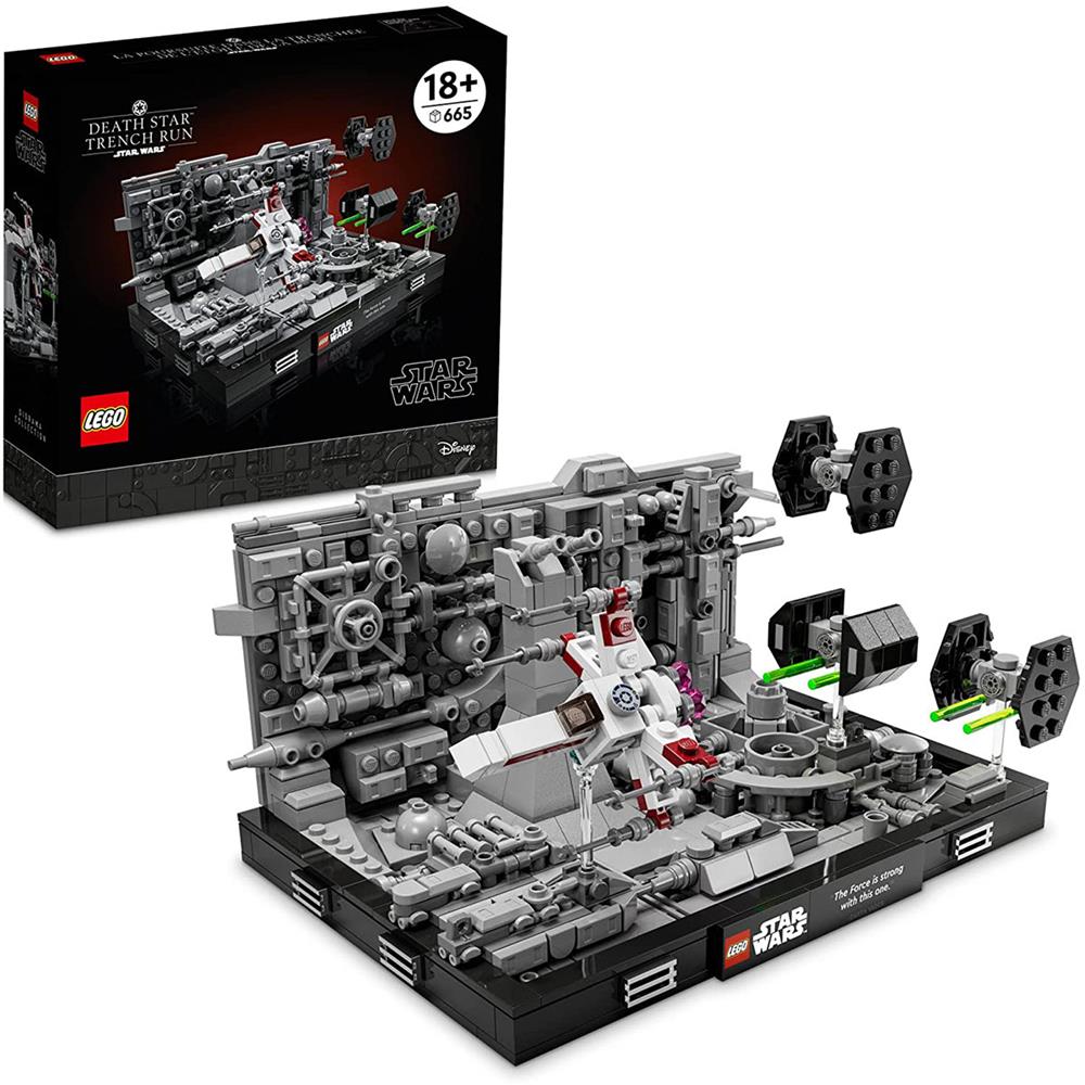 Lego Star Wars: Diorama: o Ataque à Death Star | Idades 18+ | 665 Peças | Item 75329