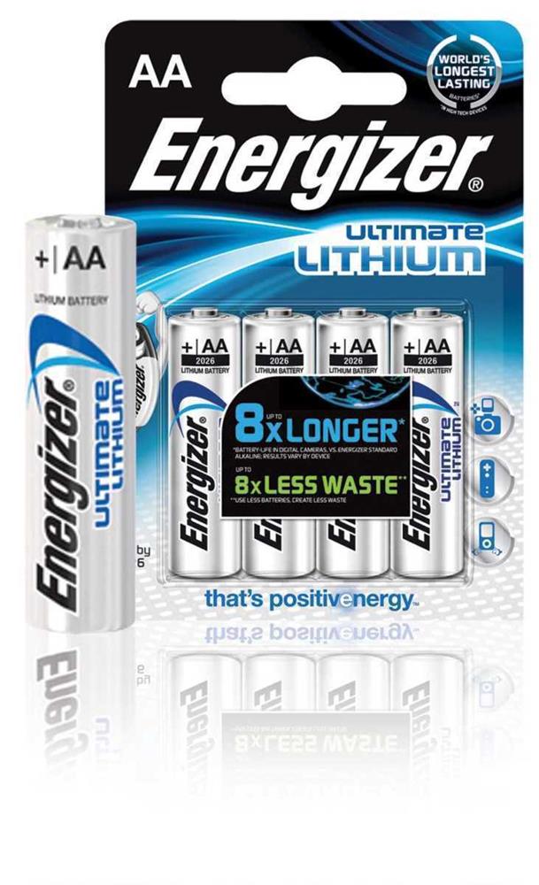1x4 Energizer Ultimate Lithium Mignon AA Lr 6 1,5v