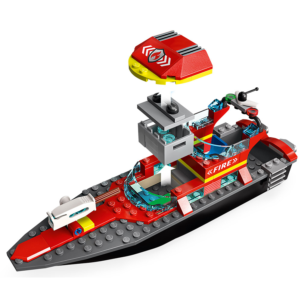 Lego City Barco de Resgate dos Bombeiros - 60373
