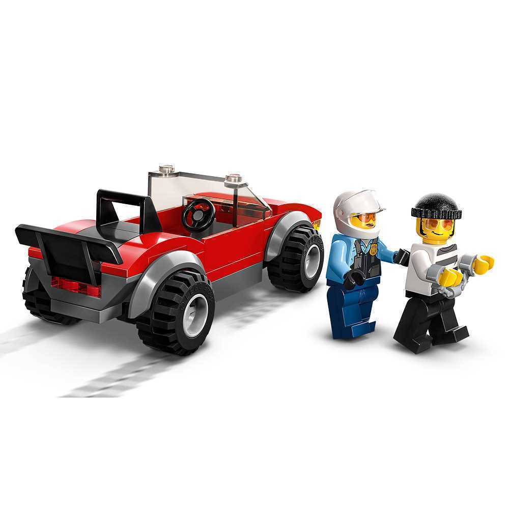 Lego City: Perseguição de Mota e Carro da Polícia | Idades 5+ | 59 Peças | Item 60392