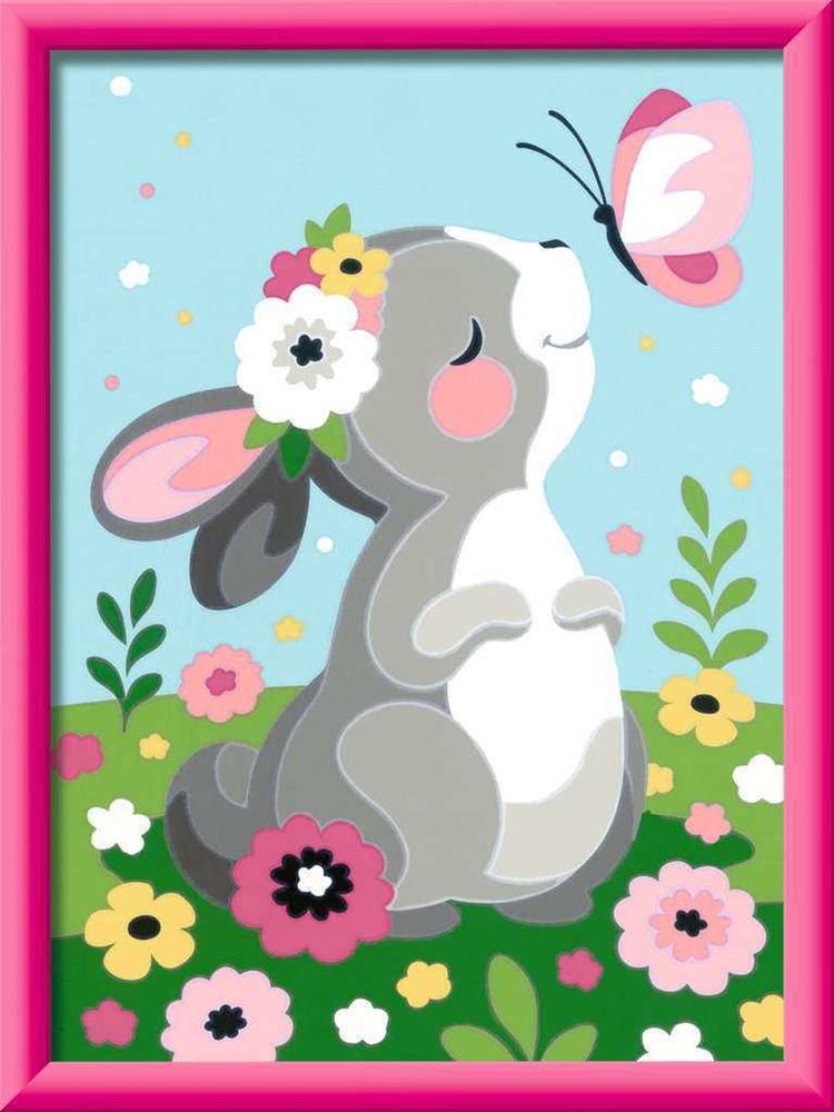 Desenhos para Pintar Ravensburger Rabbit And Butterfly 