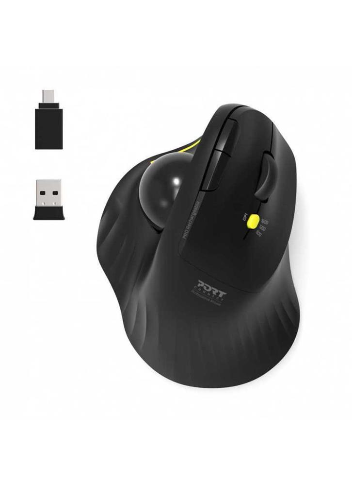 Port Mouse Ergonomic Rechargeable Bluetooth Track Balled