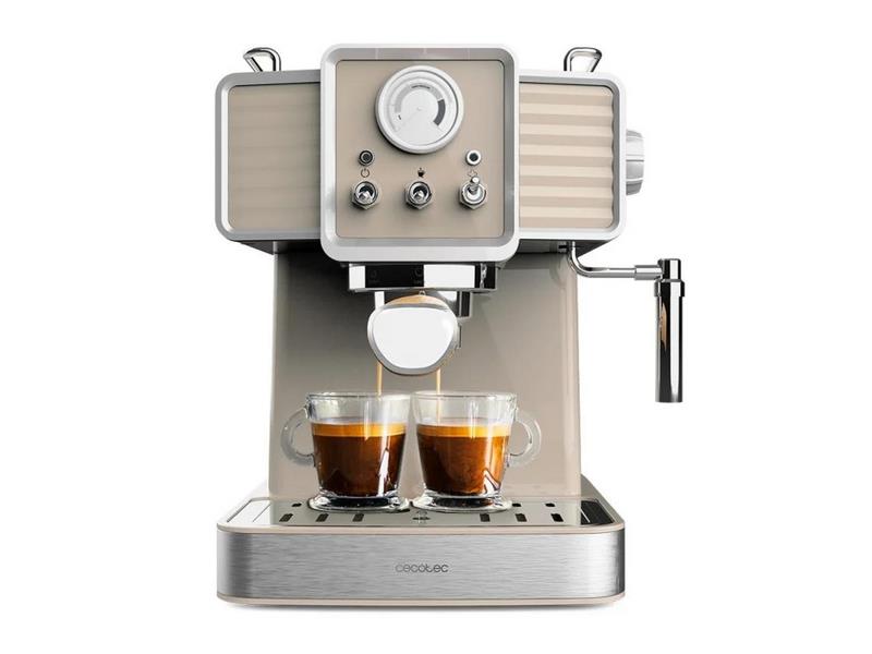 Máquina de Café Manual Cecotec Power Espresso 20 Tradizionale Light Beige 20 Bar 1350w