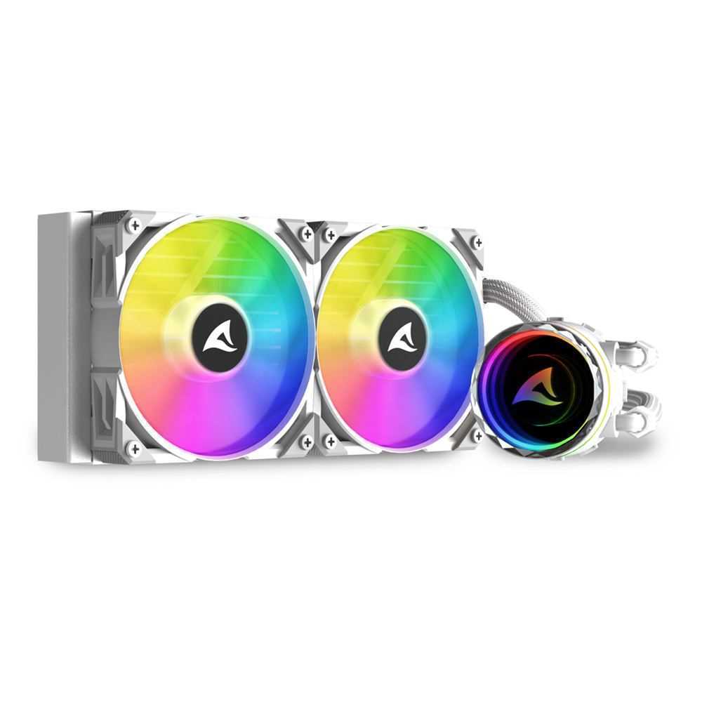 Ventilador de Caixa Sharkoon S80 White RGB Aio 