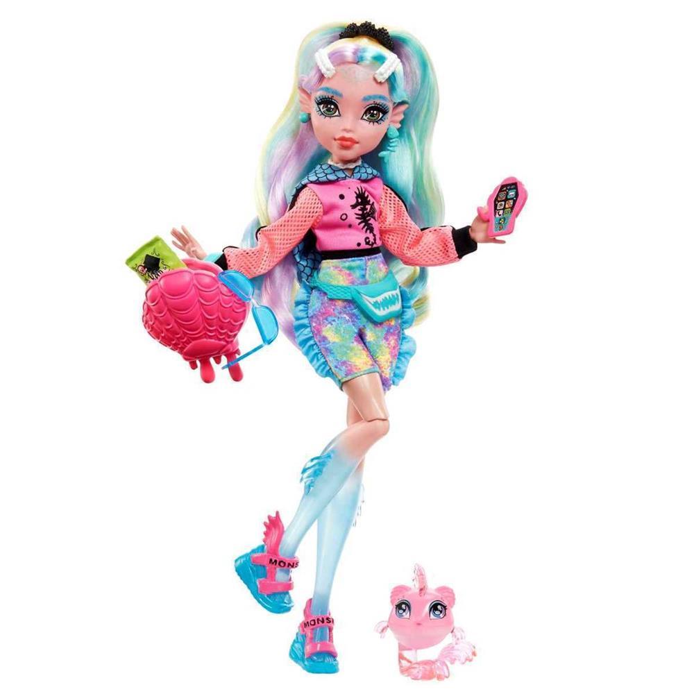 MONSTER HIGH LAGOONA BLUE DOLL WITH PET AND ACCES.