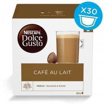 Cápsulas de Café Nescafé Dolce Gusto Cafe Au Lait 1 Unidade 30 Unidades 