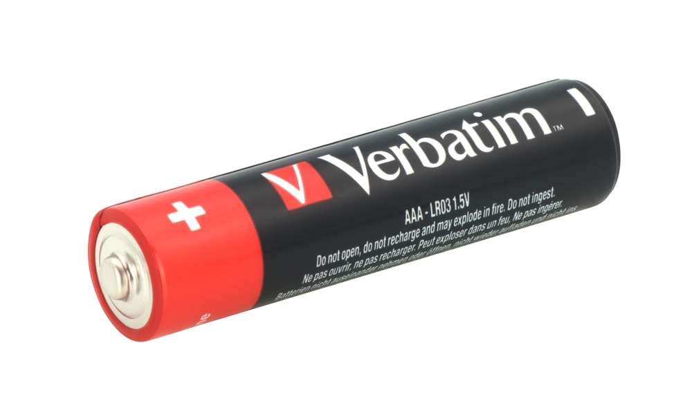 Batterie AAA Verbatim Alkalibatterien 10er Pack Extern Retail