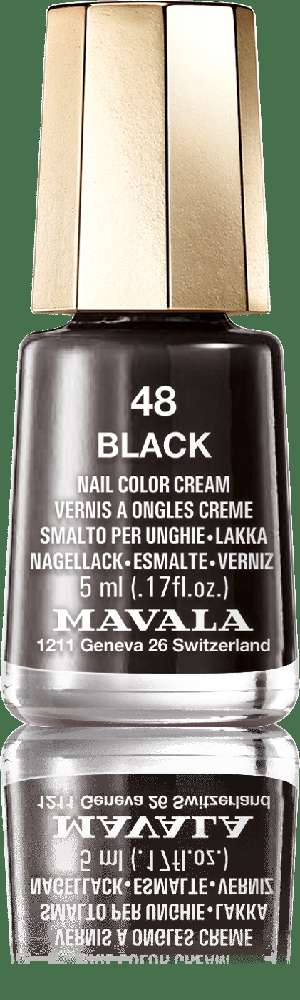 Verniz de Unhas Nail Color Mavala Nail Color 48-Black 5 Ml 