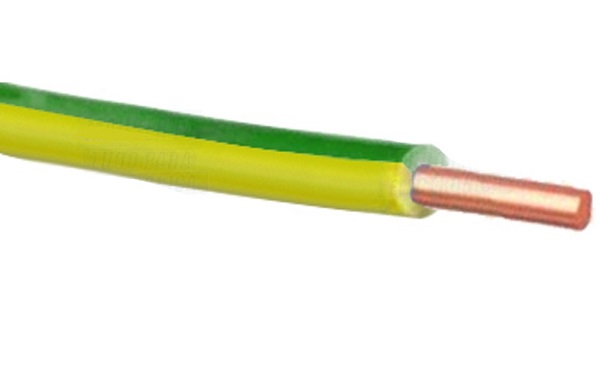 Cable Eléctrico 2.5mm Línea Única Verde Y Amarillo