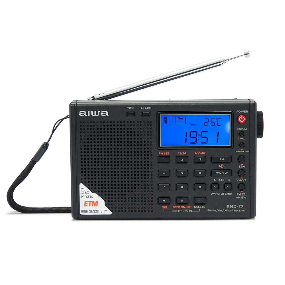 Rádio Despertador Aiwa Pll Dsp Fm Stereo Tuner / Sw / Mw / Lw 