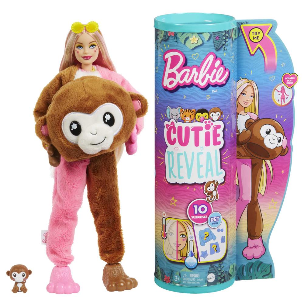 Boneca Mattel Cutie Reveal Macaco 