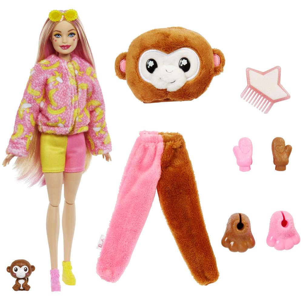 Boneca Mattel Cutie Reveal Macaco 