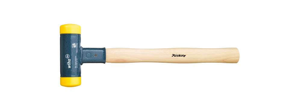 Wiha Soft-Faced Hammer Dead-Blow With Hickory Wooden Handle, Round Hammer Face (02094) 35 Mm