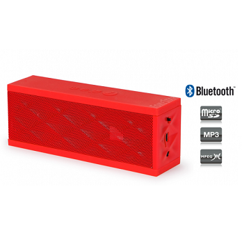 Coluna Com Recetor Bluetooth Microsd Mp3 Vermelho