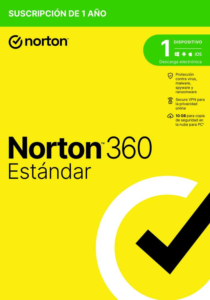 Norton 360 Standard 10gb Es 1 User 1 Device 12mo
