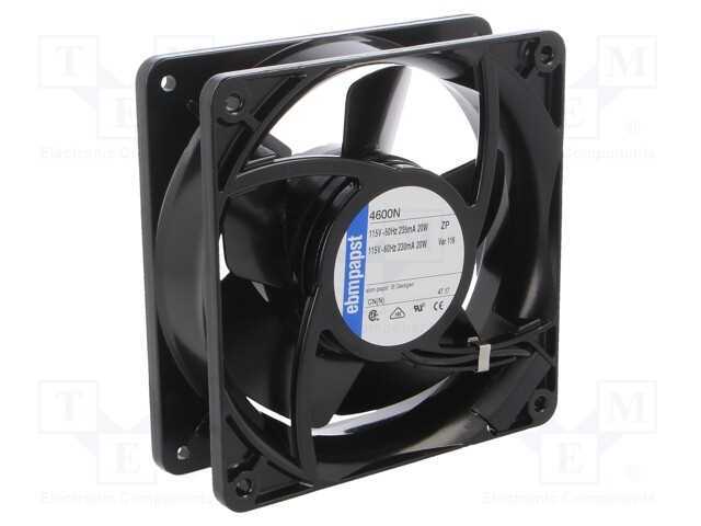 Ventilador: Ac, Transversal, 115vac, 119x119x38mm, 180m3/H, 50dba