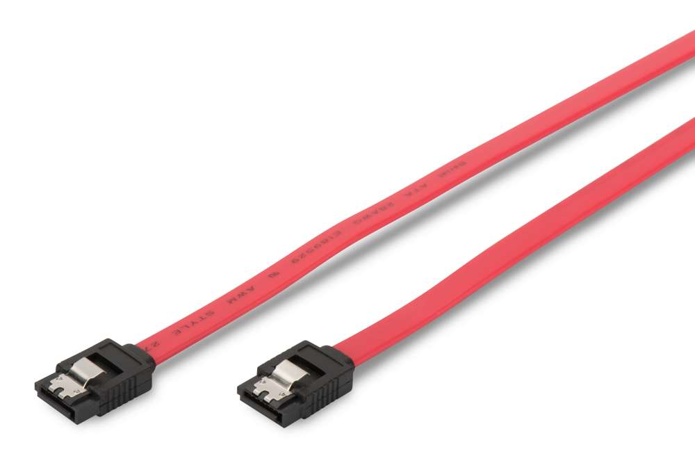 Digitus 2x Sata 7-Pin, 0.3 M Cabo Sata 0,3 M Verm.