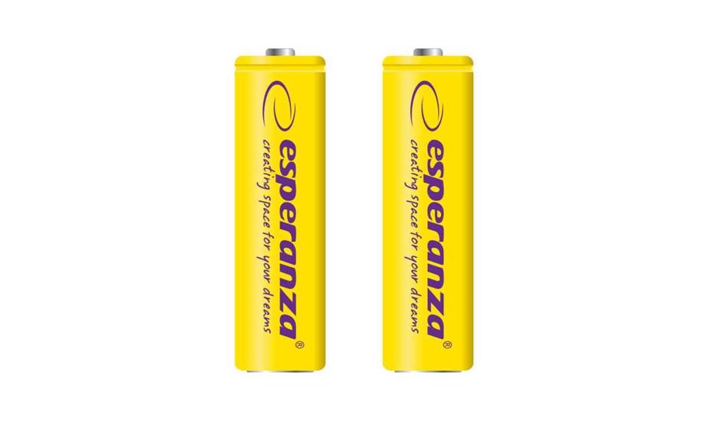 Esperanza Rechargeable Batteries Ni-Mh AAA 1000mah 2pcs. Yellow