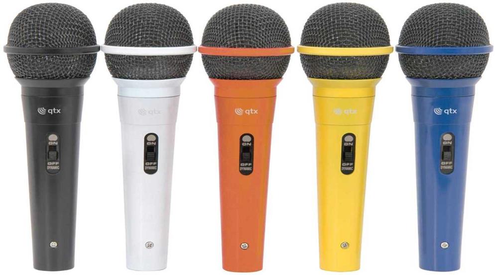 Conjunto de 5 Microfones Coloridos