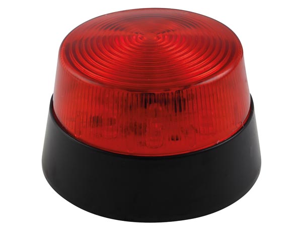 Luz LED Intermitente - Vermelha - 12 Vdc -  77 Mm