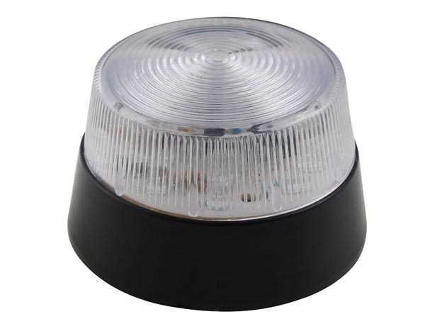 Luz LED Intermitente - Transparente - 12 Vdc  Mm