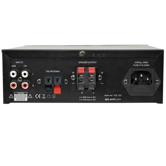 Amplificador Estéreo C/ Usb/Sd/Mp3/Bluetooth