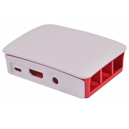Caja Roja Blanca para Frambuesa Pi 3