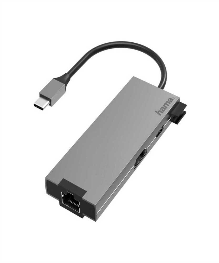 HUB HAMA USB-C MULTIPORT, 5 PORTS X 2 USB-A , HDM.